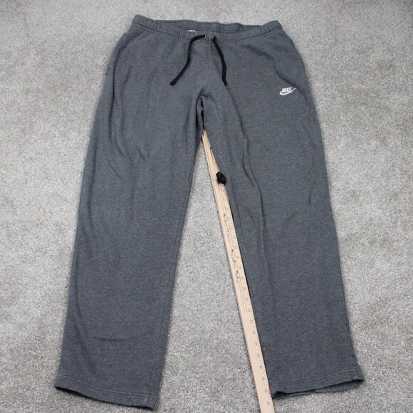 Nike Sweatpants Mens 2XL XXL Gray Drawstring Cotton/Polyester w/ 32" inseam - Picture 3 of 11